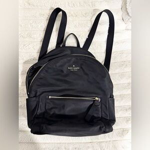 Kate Spade Black Nylon Backpack